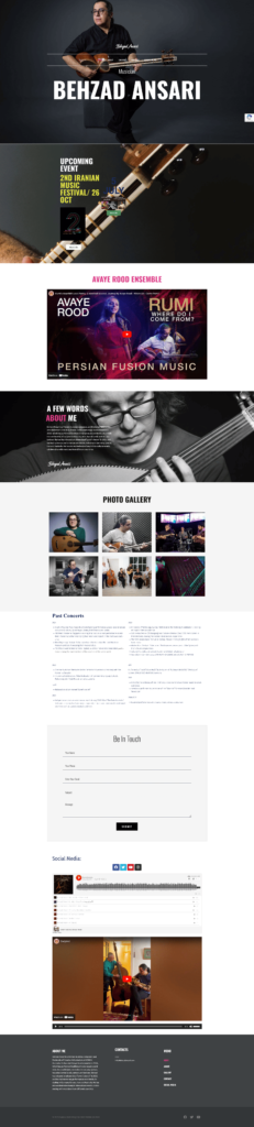 Behzad Ansari Website