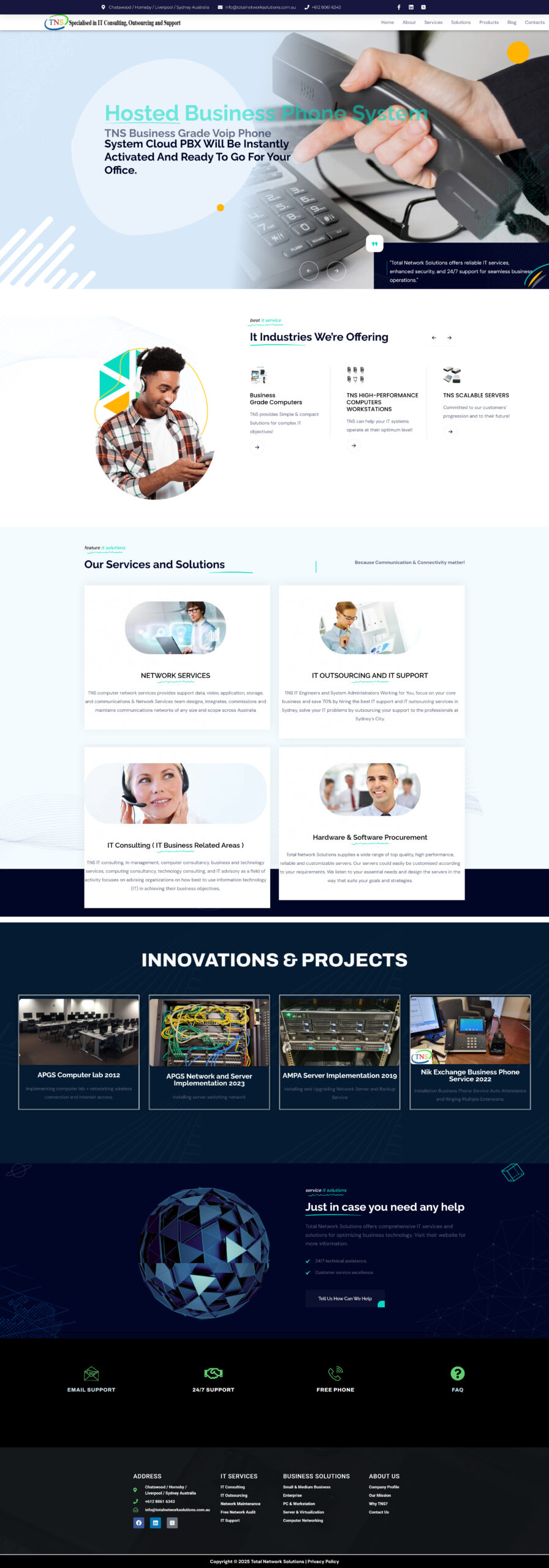 totalnetworksolutions homepage