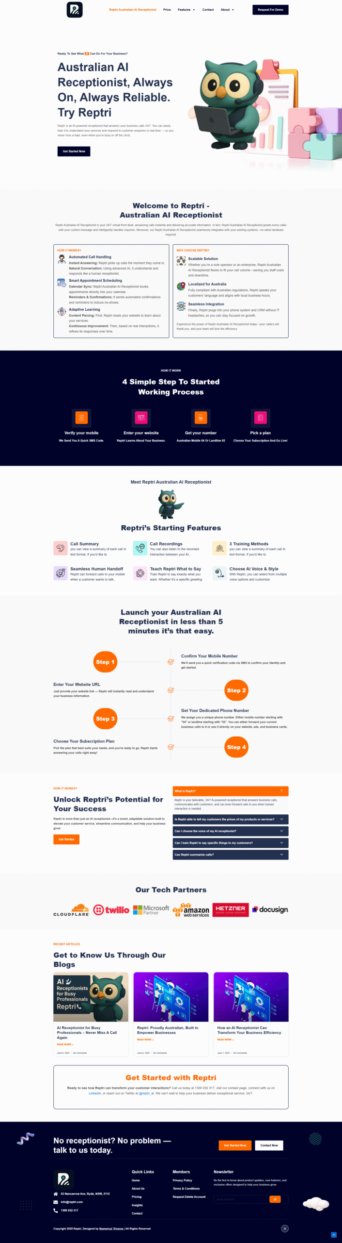 Reptri Website Image